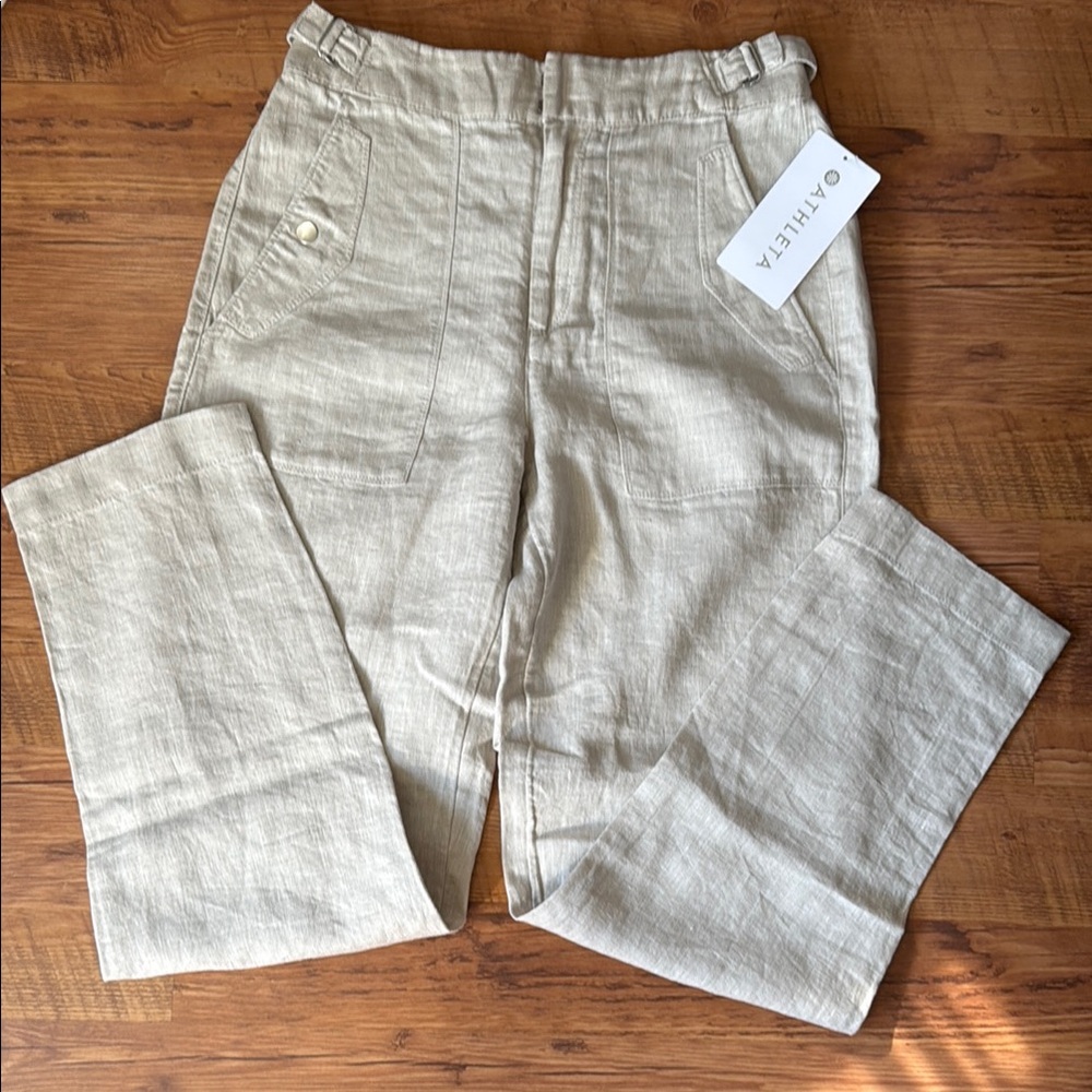 Athleta Voyager Linen Pant - 4 Tall